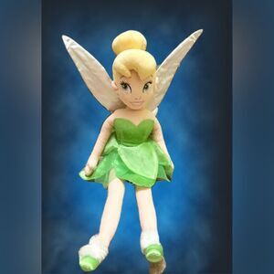 Disney Fairies Tinkerbell Green and White Fairy Plush with Wings